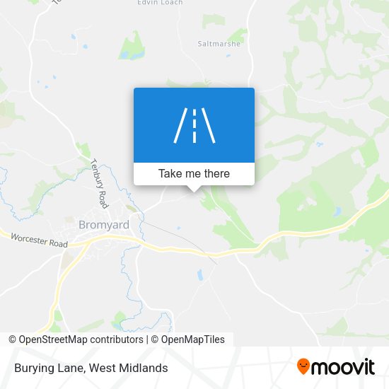 Burying Lane map
