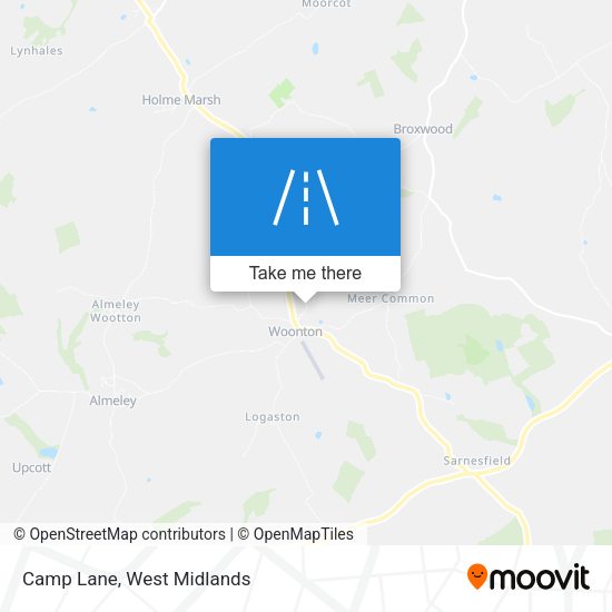 Camp Lane map