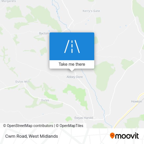 Cwm Road map