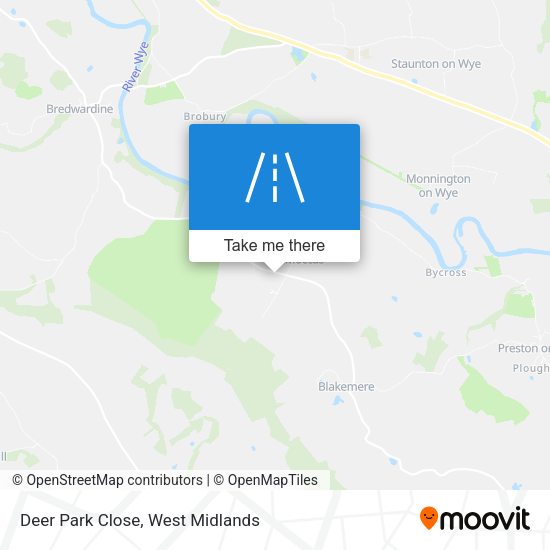 Deer Park Close map
