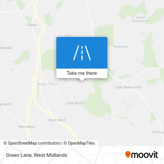 Green Lane map