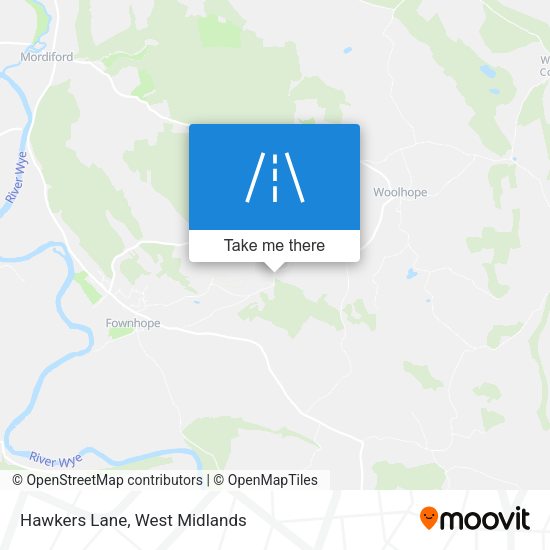 Hawkers Lane map