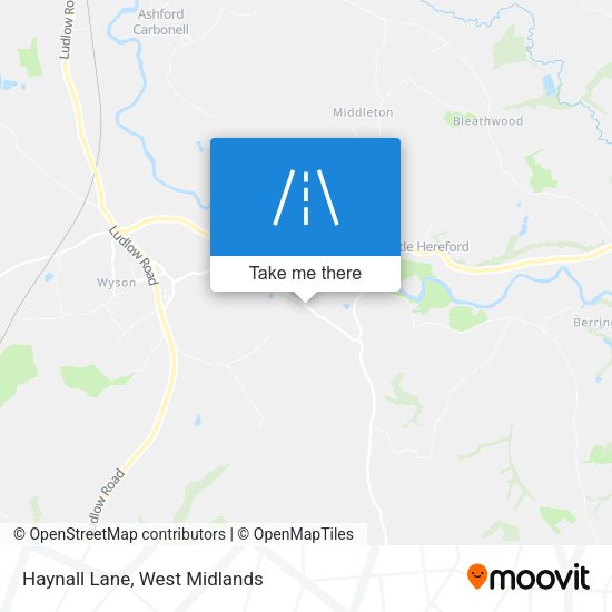 Haynall Lane map