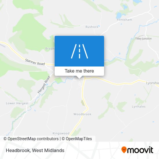 Headbrook map