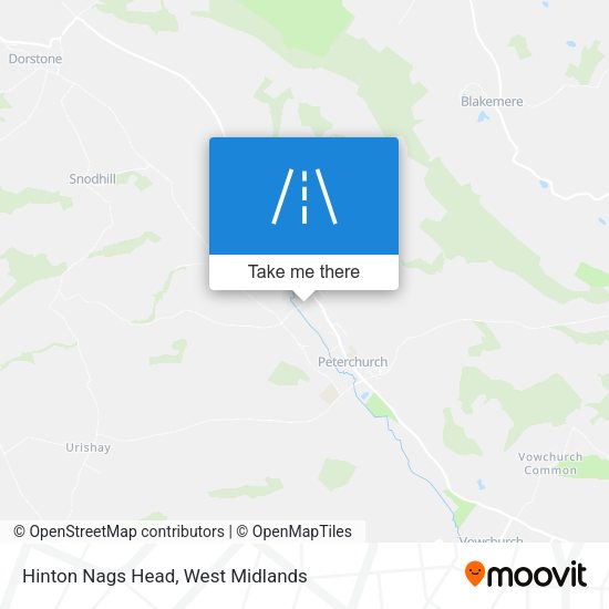 Hinton Nags Head map