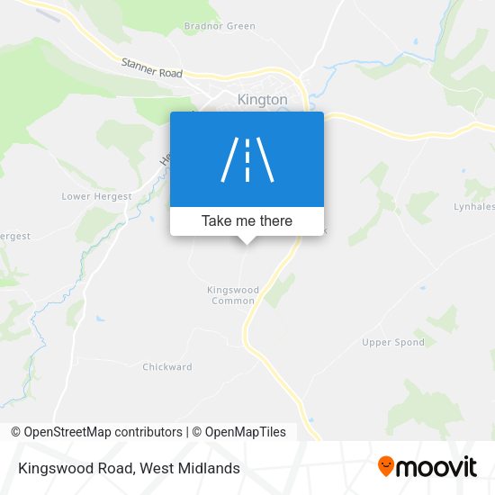 Kingswood Road map