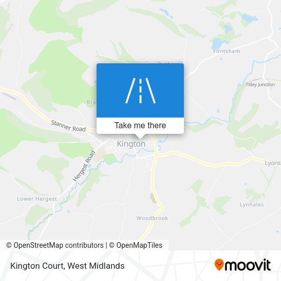 Kington Court map