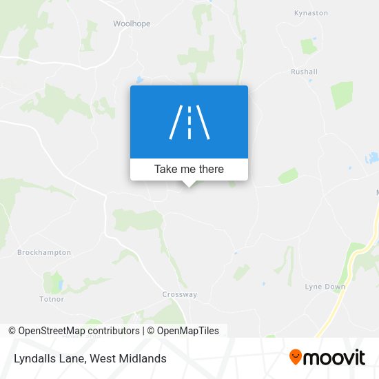 Lyndalls Lane map
