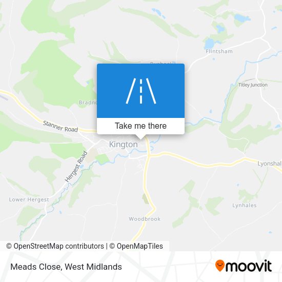 Meads Close map