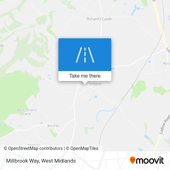 Millbrook Way map