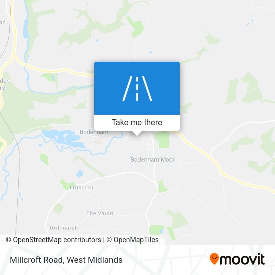 Millcroft Road map