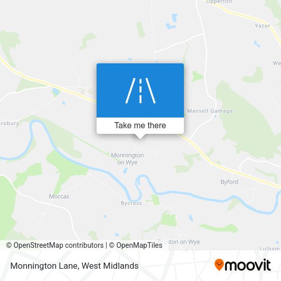 Monnington Lane map