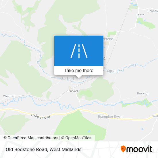 Old Bedstone Road map
