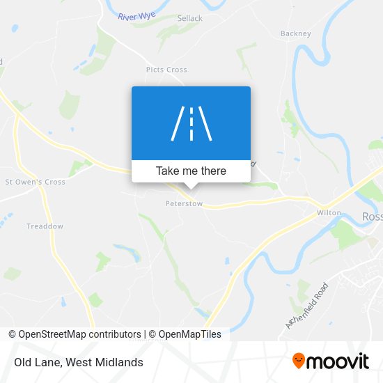 Old Lane map