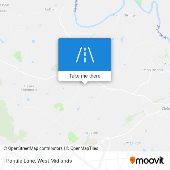 Pantile Lane map