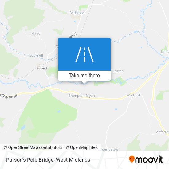 Parson's Pole Bridge map