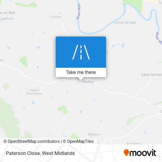 Paterson Close map
