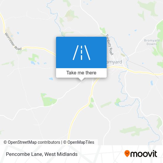 Pencombe Lane map