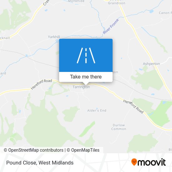Pound Close map