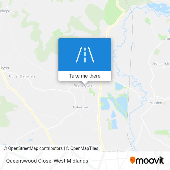 Queenswood Close map