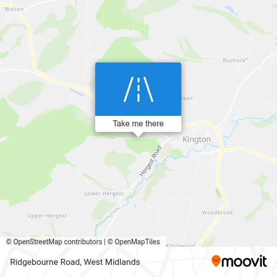 Ridgebourne Road map