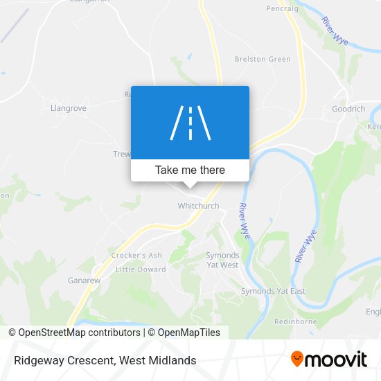 Ridgeway Crescent map