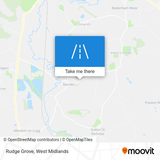 Rudge Grove map