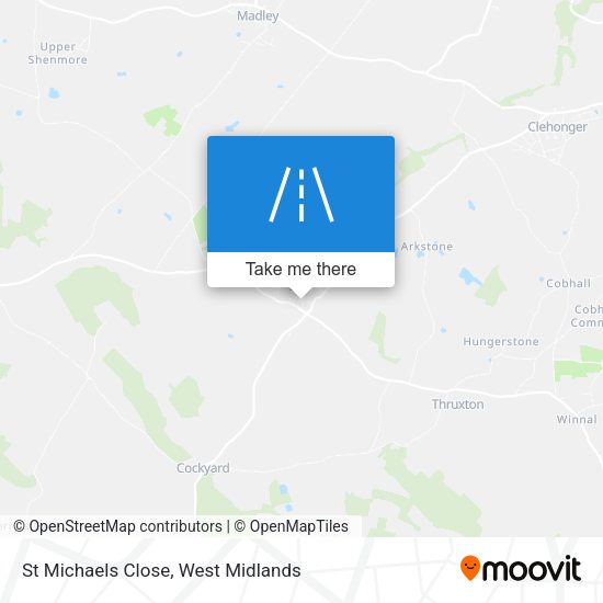 St Michaels Close map