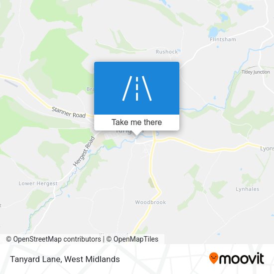 Tanyard Lane map