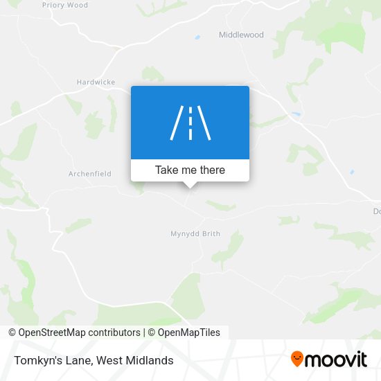 Tomkyn's Lane map