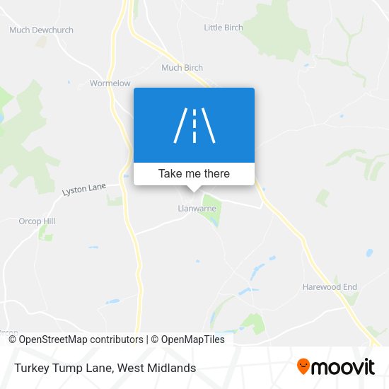 Turkey Tump Lane map