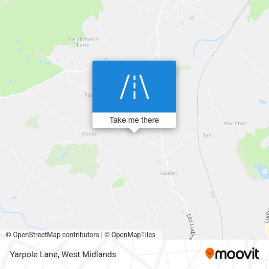 Yarpole Lane map