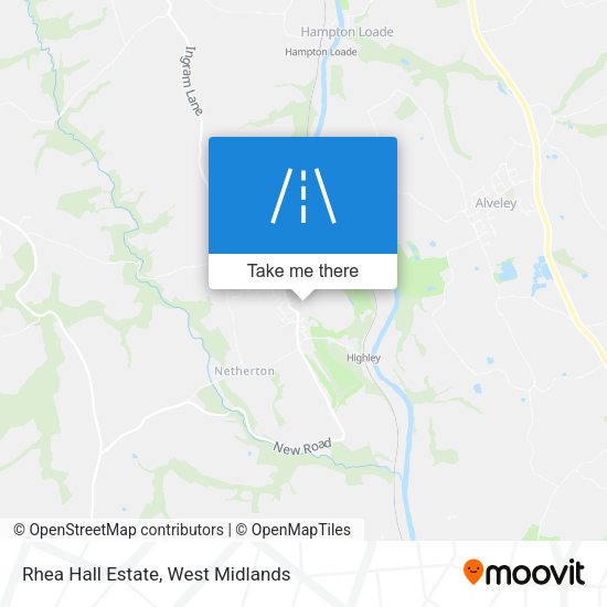Rhea Hall Estate map