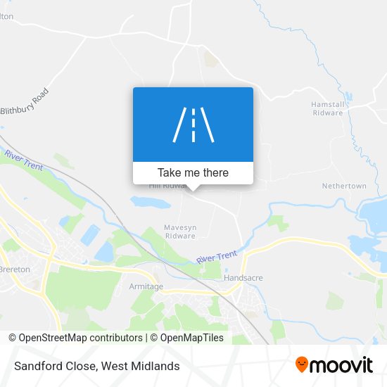 Sandford Close map