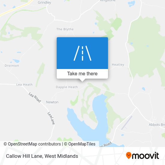 Callow Hill Lane map