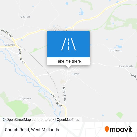 Church Road map