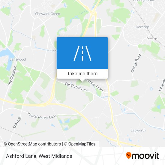Ashford Lane map