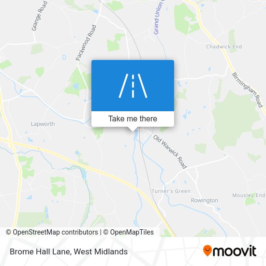 Brome Hall Lane map