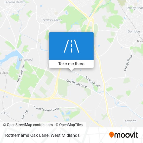 Rotherhams Oak Lane map