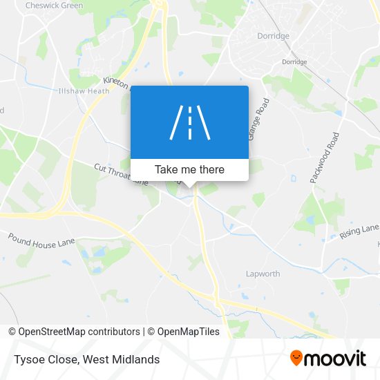 Tysoe Close map