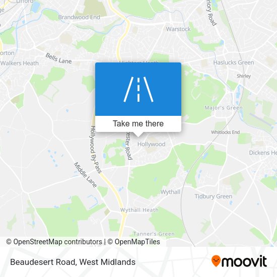 Beaudesert Road map