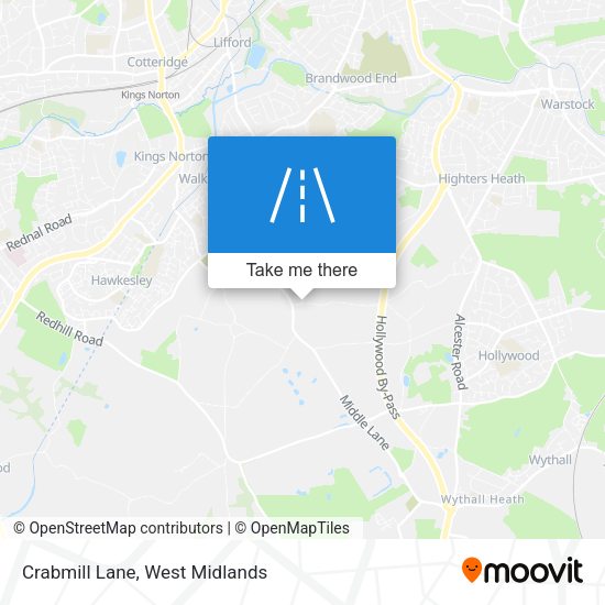 Crabmill Lane map