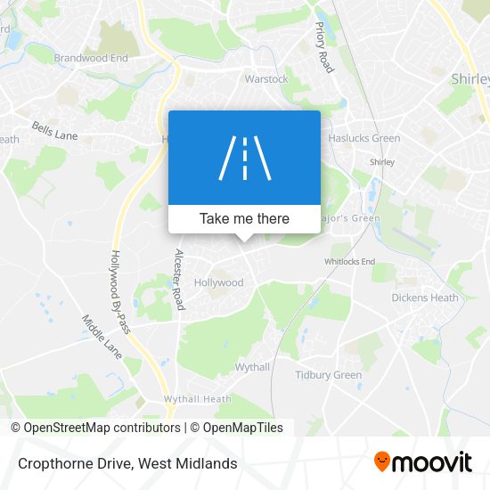 Cropthorne Drive map