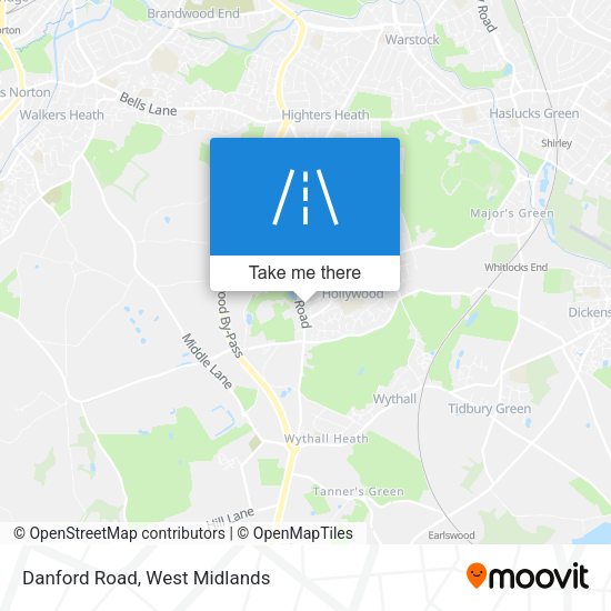 Danford Road map