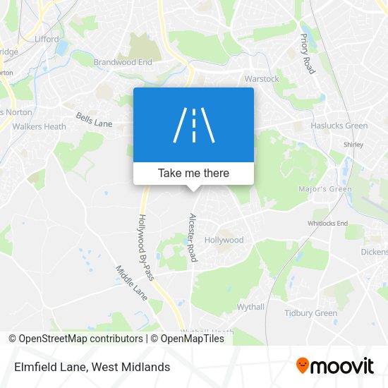 Elmfield Lane map