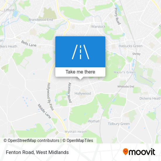 Fenton Road map