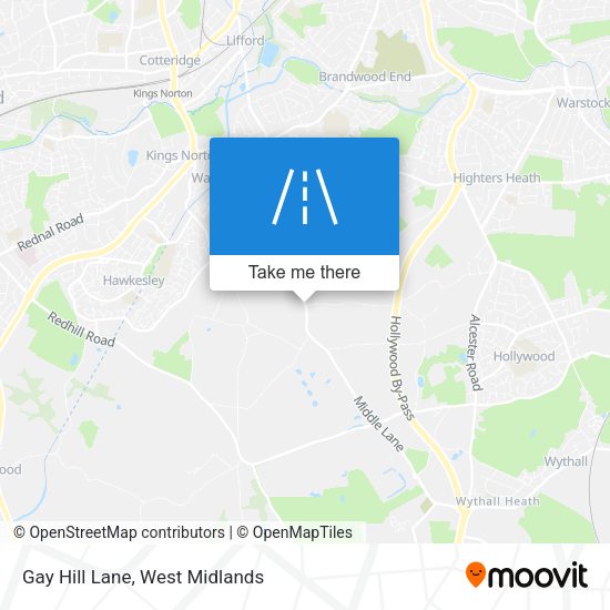 Gay Hill Lane map