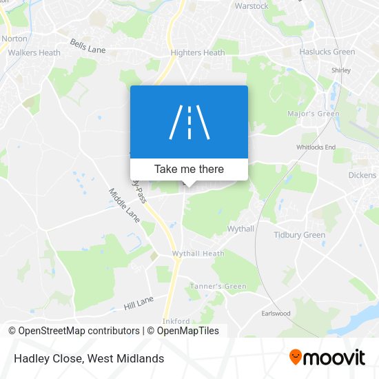 Hadley Close map