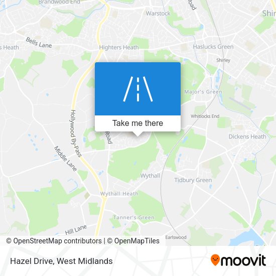 Hazel Drive map