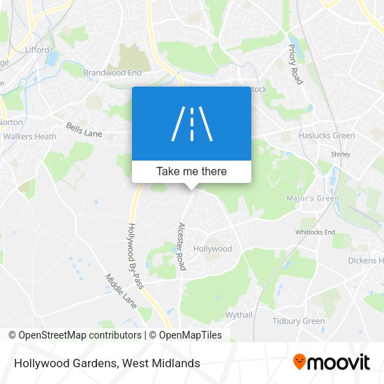 Hollywood Gardens map